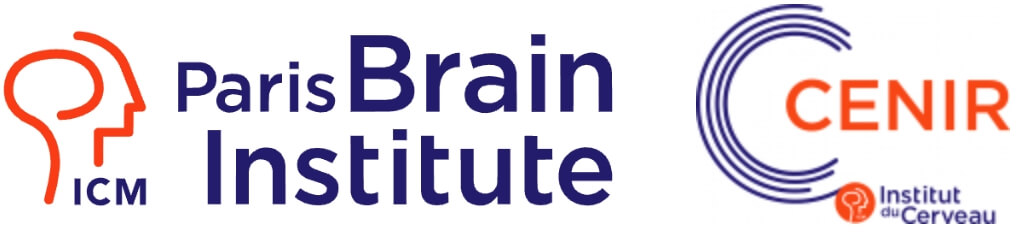 Paris Brain Institute and CENIR logos.