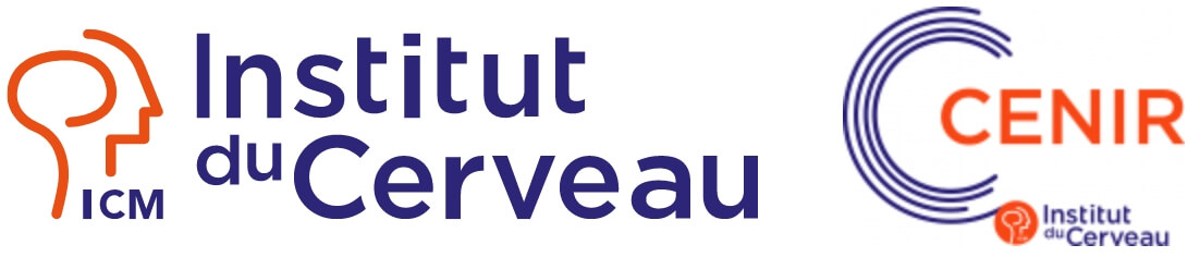 Logos de l'Institut du Cerveau et du CENIR.